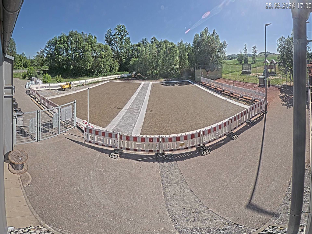 Aktuelles Bild der Padel-Baustelle